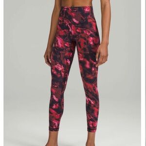 Lululemon Align High-Rise Pant 25" Intensity Pink Blossom Multi Size 6